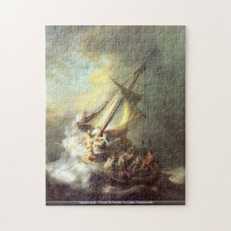 Rembrandt - Christus in Storm op het meer van Gene Legpuzzel