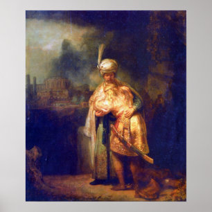 Rembrandt - Davids farewell met Jonathan Poster
