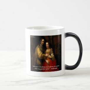 Rembrandt "De Joodse Bruid" & Bekende Quote Magische Mok