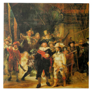 Rembrandt - De Nachtwacht Tegeltje