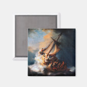 Rembrandt - De Storm op het Meer van Galilea Magneet (Voorkant / Achterkant)