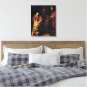 Rembrandt - De terugkeer van de prodigal Son Canvas Afdruk (Insitu (Slaapkamer))