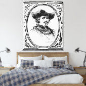 Rembrandt encadré Autoportrait Croquis Toile Art (Insitu(Chambre))