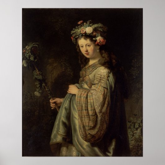 Rembrandt - Flora Poster (Voorkant)