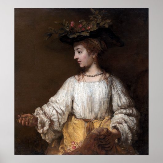 Rembrandt Flora Poster (Voorkant)