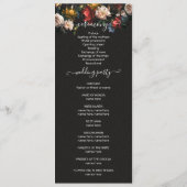 Rembrandt Floral Dark & Moody Wedding programme (Dos)