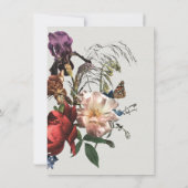 Rembrandt Floral light & airy Wedding Invitation Kaart (Achterkant)