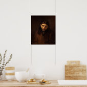 Rembrandt - hoofd van Christus Poster (Keuken)