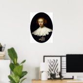 Rembrandt - Jonge vrouw Poster (Thuiskantoor)