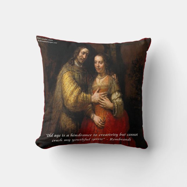 Rembrandt "La Mariée juive" et Coussin de la citat (Recto)