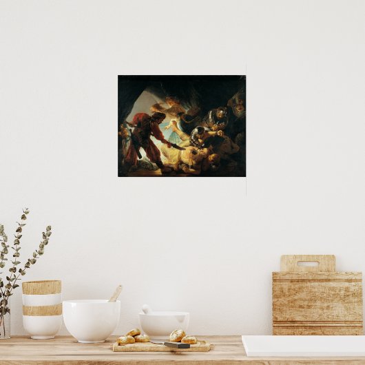 Rembrandt - linding van Samson Poster (Keuken)