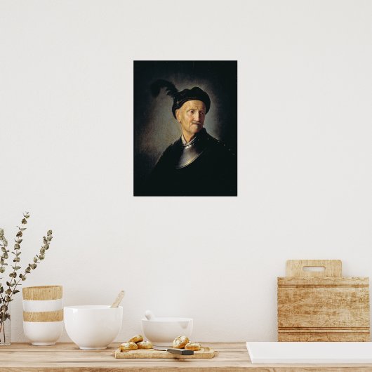 Rembrandt - Man in ARMOR Poster (Keuken)