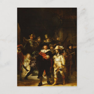 Rembrandt Nightwatch Night Watch Baroque schilderi Briefkaart