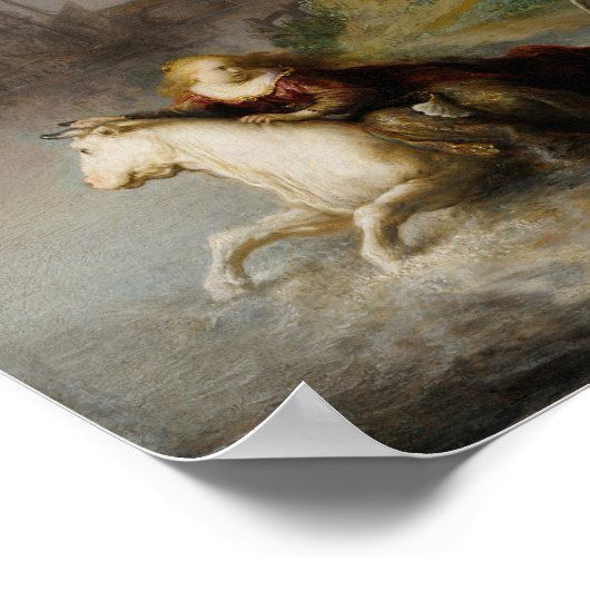 Rembrandt - ontvoering van europa poster (Hoek)