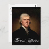 Rembrandt_Peale-Thomas_Jefferson 1 Briefkaart (Voorkant / Achterkant)