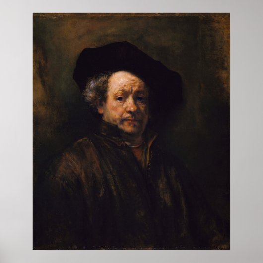Rembrandt Self Portrait Poster (Voorkant)