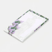 Rembrandt Statue Amsterdam Tulips Post it Notes (Schuin)