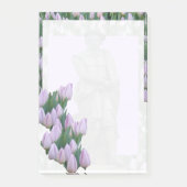 Rembrandt Statue Amsterdam Tulips Post it Notes (Voorkant)