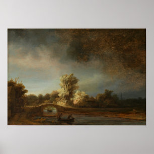 Rembrandt - Stenen Brug Poster