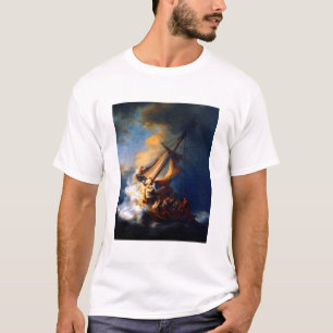 Rembrandt Storm op het Zee van Galilea T-shirt