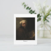 Rembrandt van Rijn #373 - Fine Art Briefkaart (Staand voorkant)