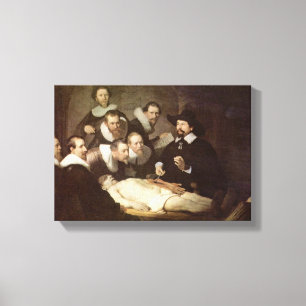 Rembrandt van Rijn - The Anatomy Lesson Canvas Afdruk