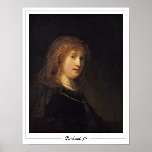 Rembrandt van Rijn Zedign Art Poster #4 (Voorkant)