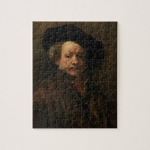 Rembrandt van Rijn's Self Portrait Fine Art Legpuzzel