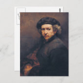Rembrandt: Zelfportret Briefkaart (Voorkant / Achterkant)