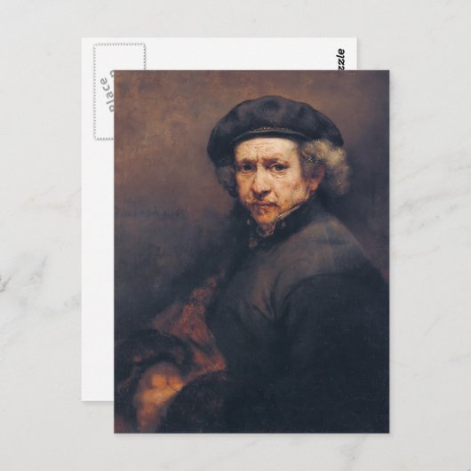 Rembrandt: Zelfportret Briefkaart (Voorkant / Achterkant)