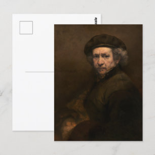 Rembrandt Zelfportret: Nederlandse Gouden Eeuw sch Briefkaart