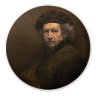 Rembrandt Zelfportret: Nederlandse Gouden Eeuw sch Keramische Knop