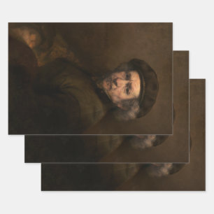 Rembrandt Zelfportret: Schilder uit de Nederlandse Inpakpapier Vel