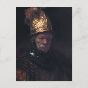 Rembrandt's Man in een gouden helm Briefkaart