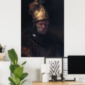 Rembrandt's Man in een gouden helm Poster (Thuiskantoor)