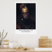 Rembrandt's Man in een gouden helm Poster (Keuken)