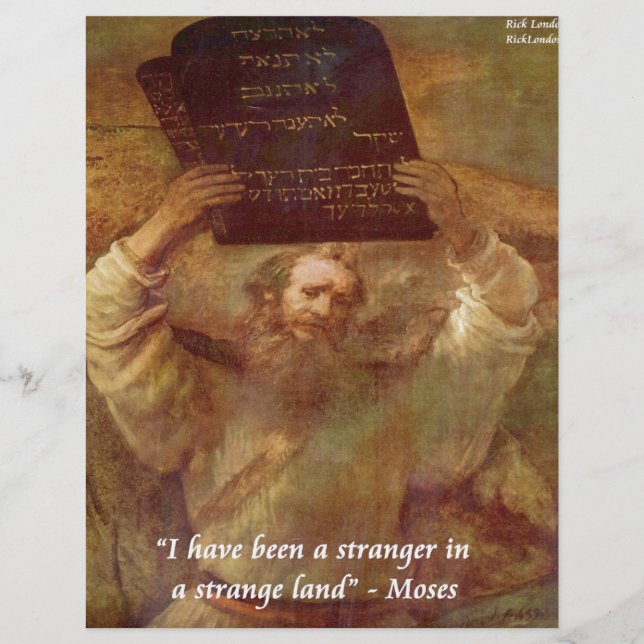 Rembrandt's Moses & Biblical Quote (Voorkant)