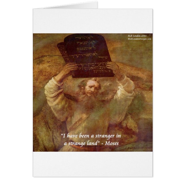 Rembrandt's Moses & Biblical Quote (Voorkant)