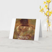 Rembrandt's Moses & Biblical Quote Kaart (Gele Bloem)
