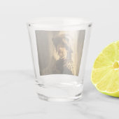 Rembrandts standaarddrager schoot glas (Achterkant)