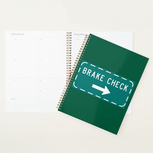 Remcontrole verkeersbord met pijl planner (Display)