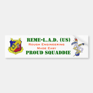 REME LAD Motorvoertuig-identificatie Bumpersticker