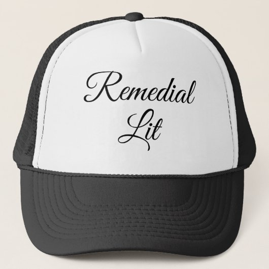 Remedial Lit Baseball Hat Trucker Pet (Voorkant)