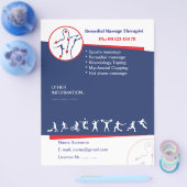 Remedial massage flyer template (Enkel)