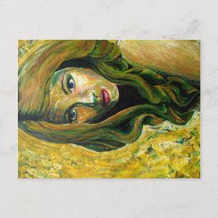 "Remedios la Bella" Acrylverf - Briefkaart