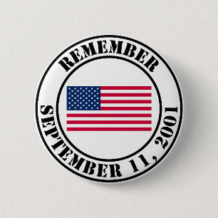 Remember 9/11 ronde button 5,7 cm