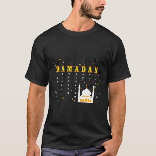 Remember Allah Ramadan Mubarak Kareem T-shirt (Voorkant)