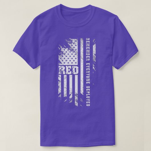 Remember Everyone Veteran Deployed RED Friday (117 T-shirt (Design voorkant)
