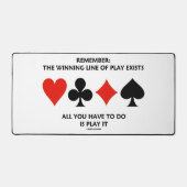 Remember : The Winning Line Of Play Exists Bridge (Recto)