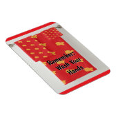 Remember: Wash Your Hands Refrigerator  Magneet (Rechterzijde)